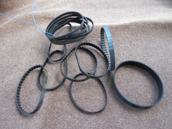RUBBER TIMING BELT FOR STEERING ASSEMBLYS konami gti club racing jam etc